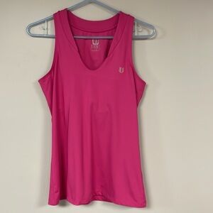 Eleven by Venus Williams Dark Pink Workout Tank Top, S, shelf bra